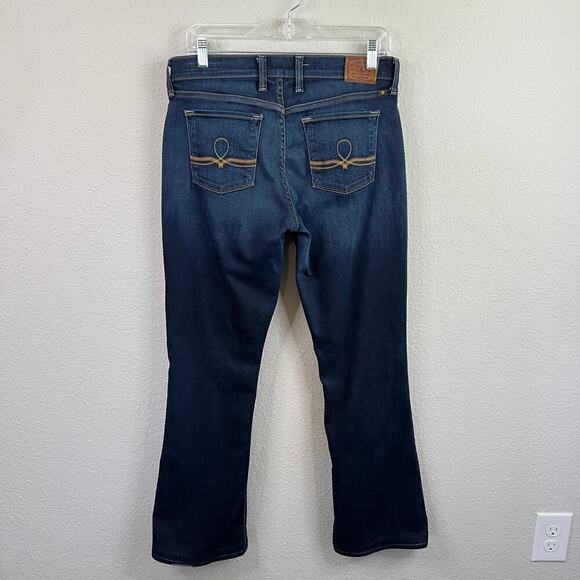 Lucky Brand Sofia Bootcut Jeans Women's 8/29 Dark Wash Mid Rise Stretch Denim - Picture 3 of 7